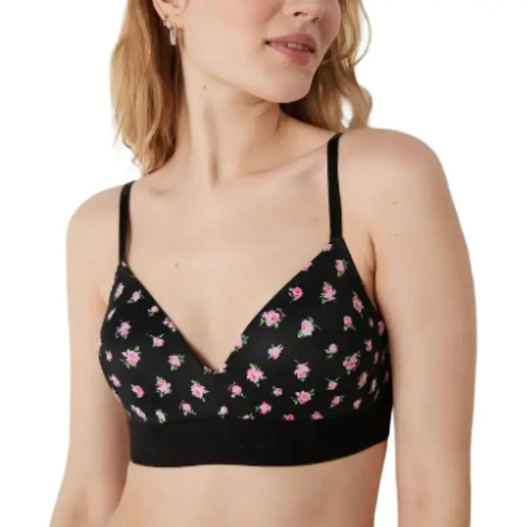 Victoria's Secret Bra Women's Black Floral Print-2