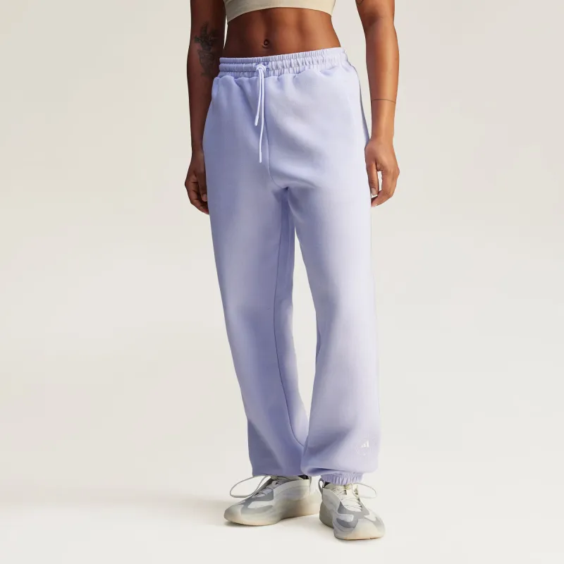 Adidas x Stella McCartney LOOSE SWEAT TRACKSUIT BOTTOMS Knitted Sports Pants Women's Light Purple-2