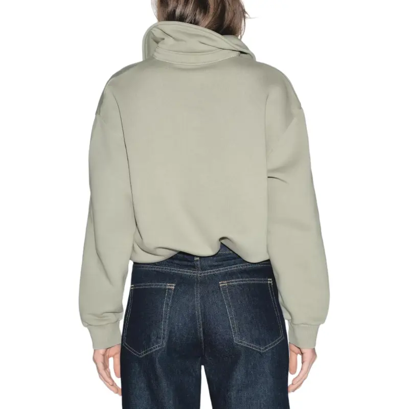 ZARA Sweatshirt Women's Gray Green-4