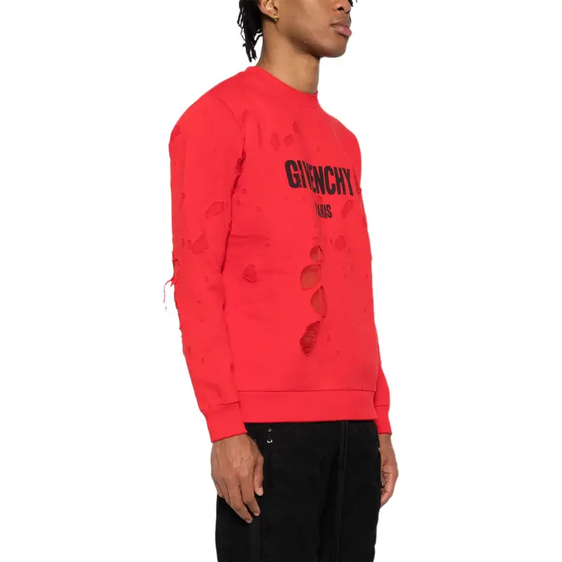 Givenchy Distressed Logo-print Sweatshirts-3