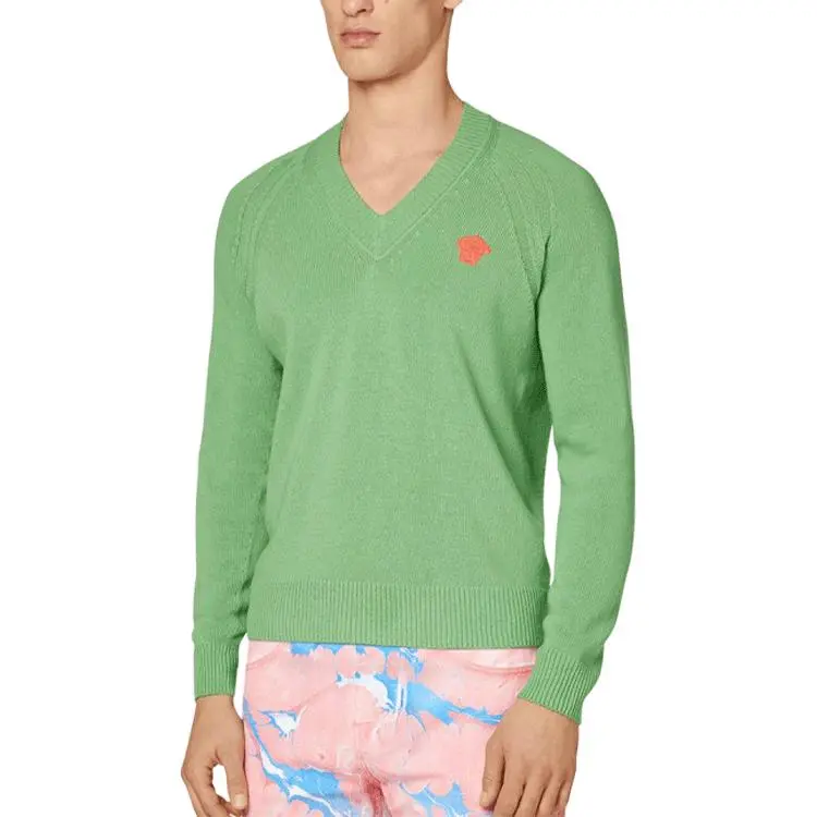 FANSIZHE VERSACE SS22 Cashmere Sweater Men's Green-2