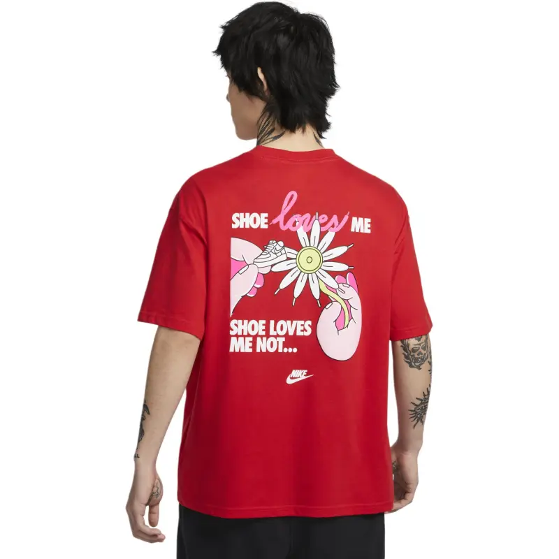 Nike T Shirts Men Red-3