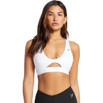 GYMSHARK Peek A Boo Sports Underwear Women's White