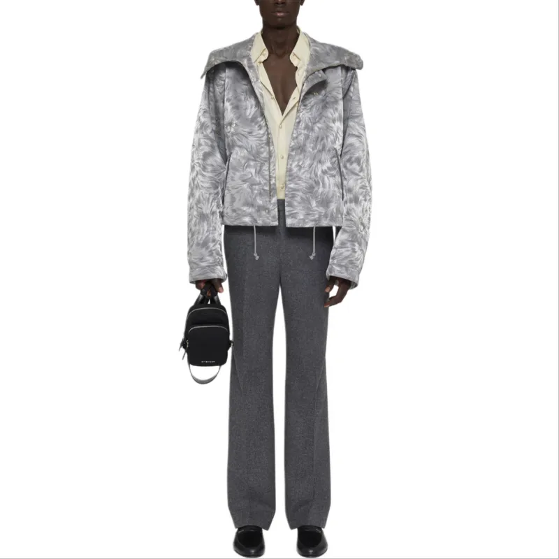 Givenchy Cat Kacquard Short Parka-1