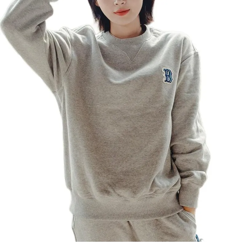 MLB Boston Red Sox Sweatshirts Unisex Gray-3
