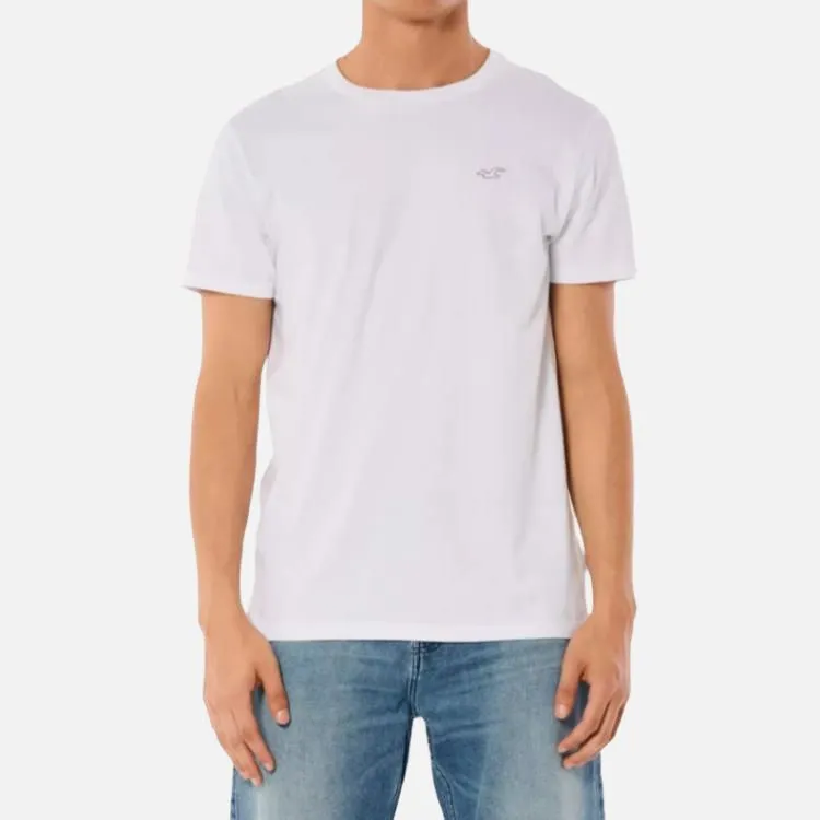 Hollister T Shirts Men White-2