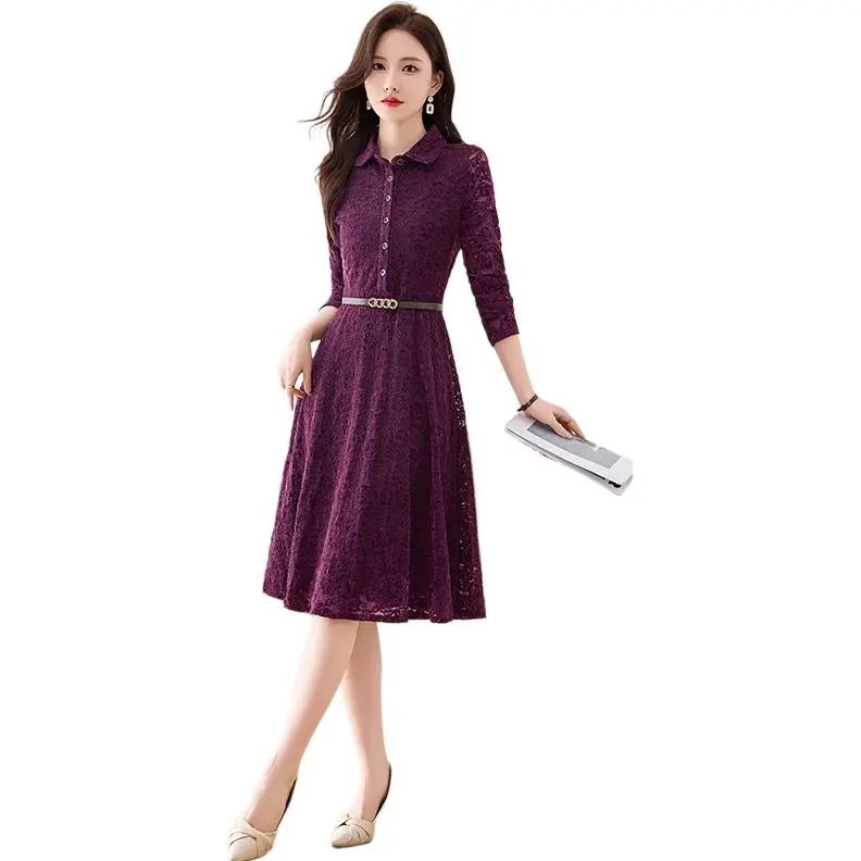 Fele.d Long Sleeved Dress Women's-1