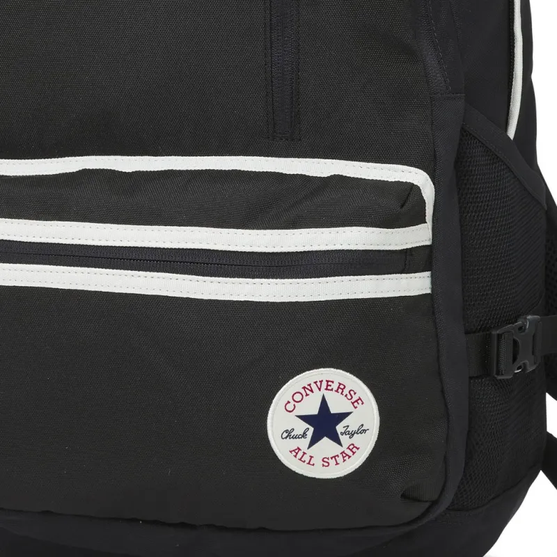 Converse Polyester Backpack Medium Size Unisex Black-3