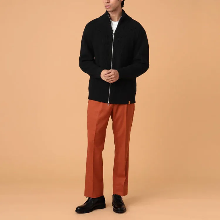 Beams Casual Pants Men Dark Orange-2