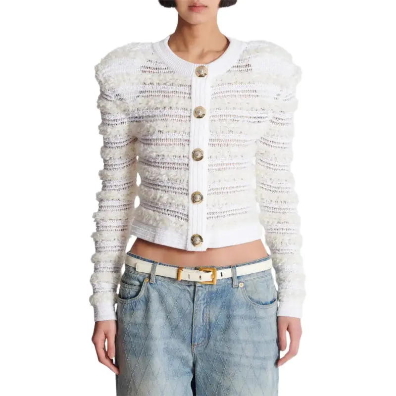 BALMAIN Tweed Cardigan-1