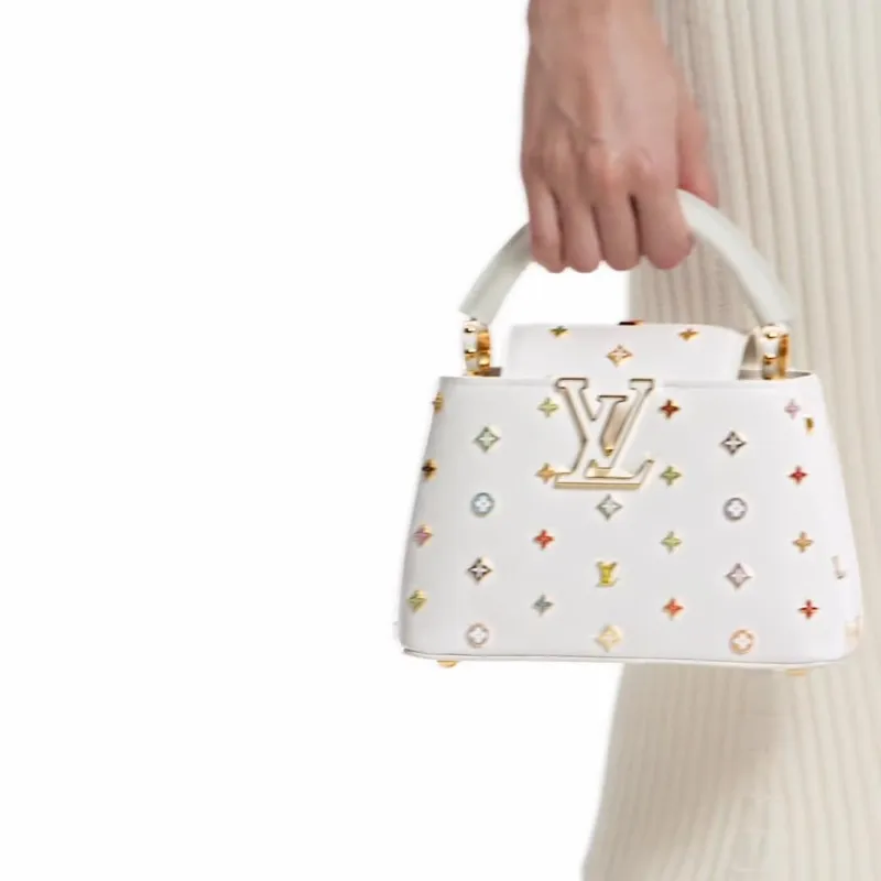 LOUIS VUITTON X Takashi Murakami Capucines Mini White-2