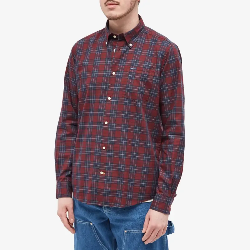 BARBOUR Shirts Men Red-3