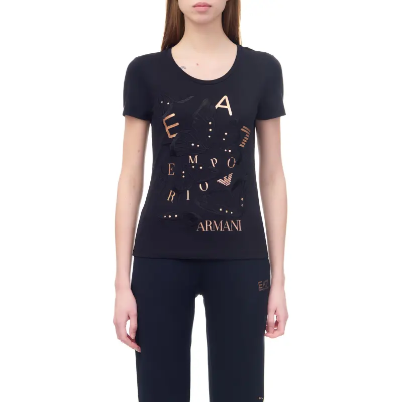 EMPORIO ARMANI EA7 T Shirt Women's Black-2