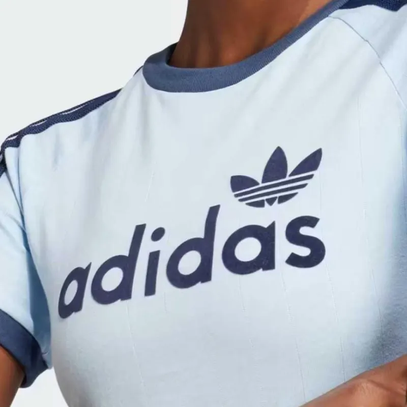Adidas Raglan Sleeve T Shirt Women's Sky Blue-4