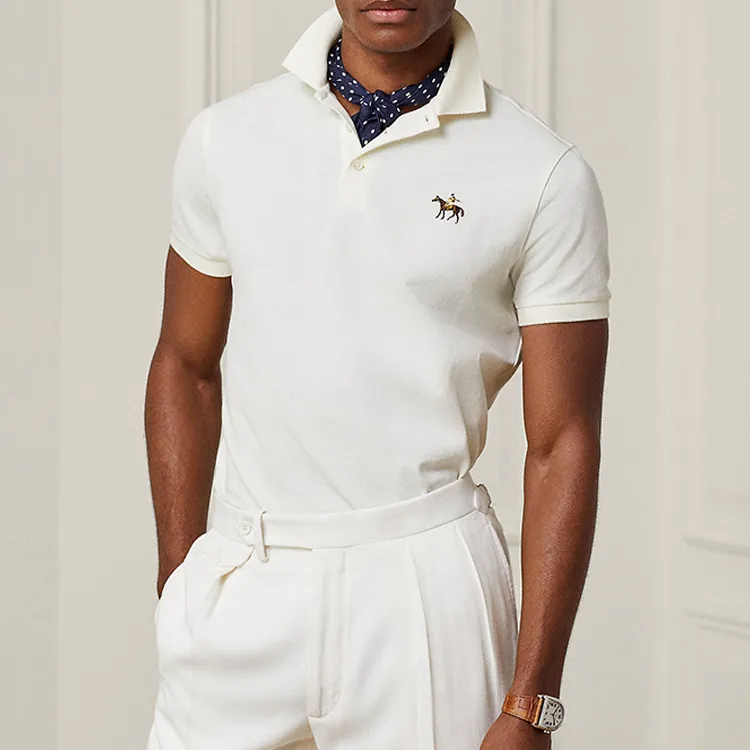 Ralph Lauren Purple Label Polo Bear embroidery Polo Shirt-2