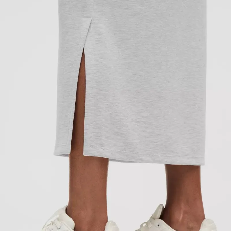 Lululemon Softstreme Casual Long Skirt Women's Mixed Color Core Super Light Gray-1