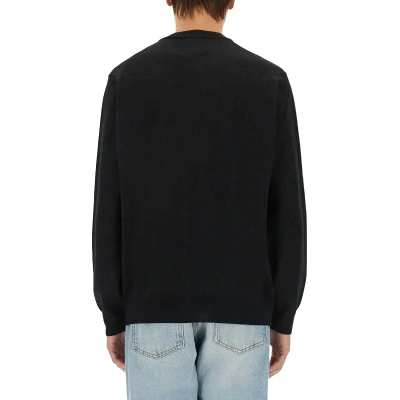 LACOSTE Logo Embroidered Crewneck Knitted Jumper-3