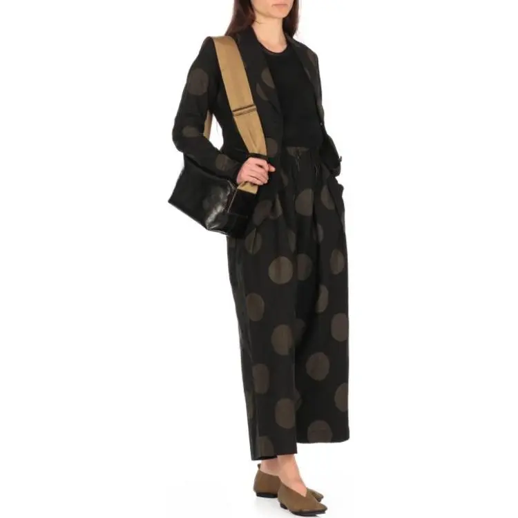 UMA WANG Dot Printed Single Breasted Jacket-2