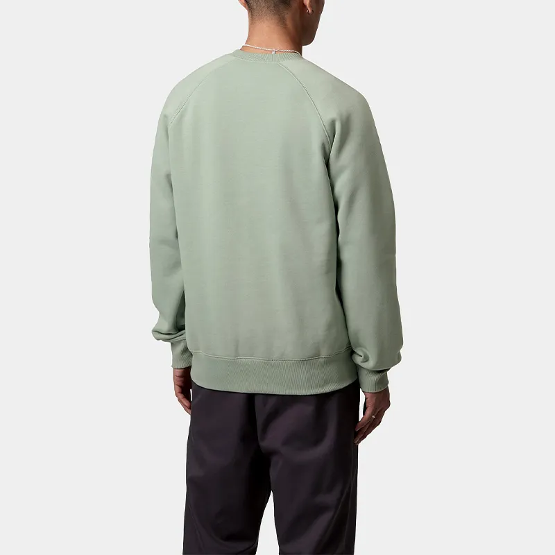 Carhartt WIP Chase Sweatshirts Men Frosted Green-4