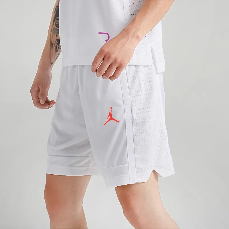 Jordan Basketball Shorts Men's White-3