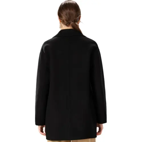 FENHONGMALI Coats Women's Black