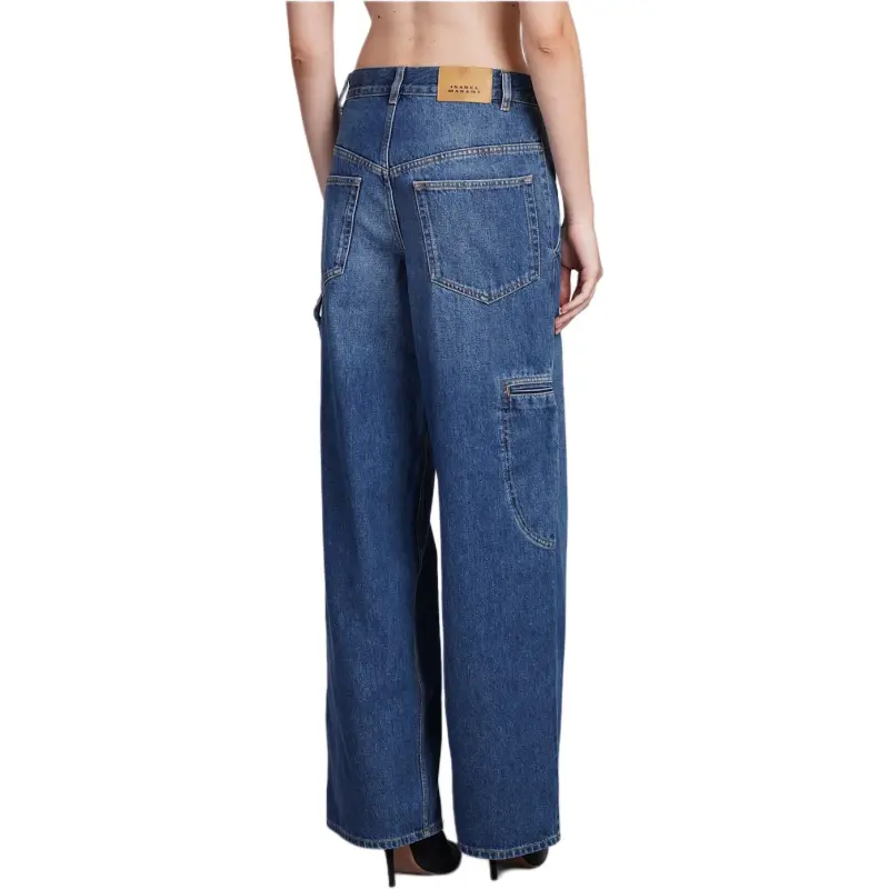 ISABEL MARANT ETOILE Solene Mid Rise Jeans-4