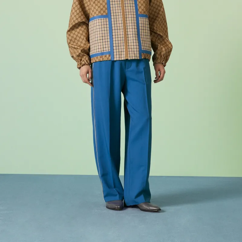 GUCCI Casual Pants Men Blue-1
