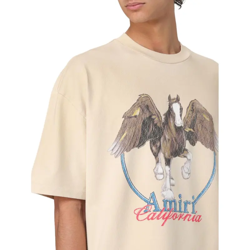 AMIRI Pegasus Printed Jersey T Shirt-4