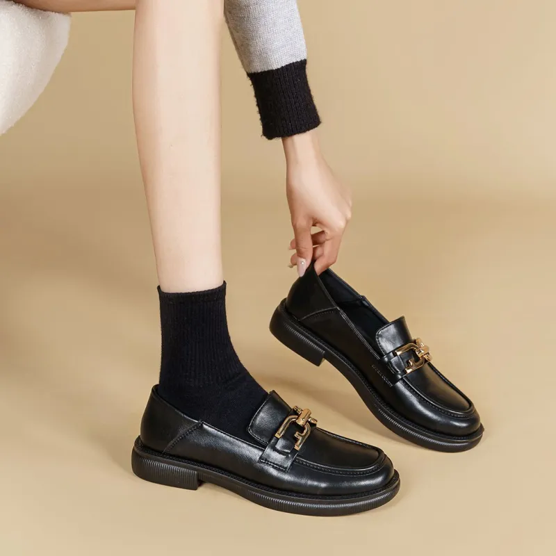 Warrior Loafers Flat Women's Black-7