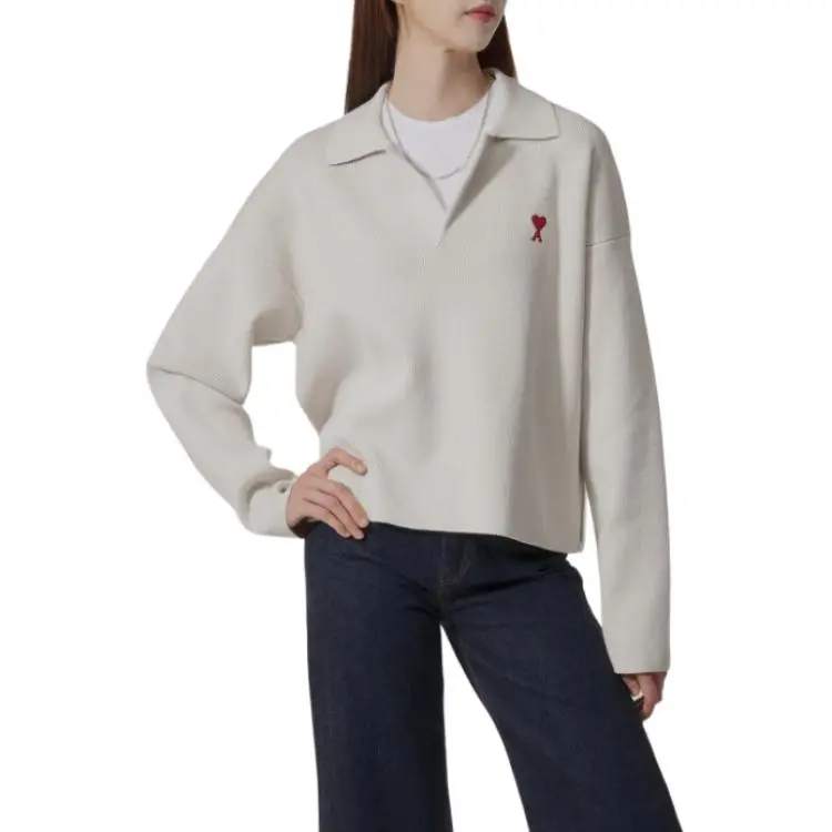 AMIPARIS Paris Ami De Coeur Long Sleeved Knitted Jumper-2