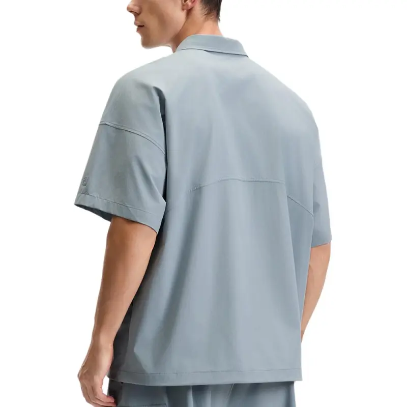 FILA Fitness Series Polo Shirt Men's Storage Mist Blue-3