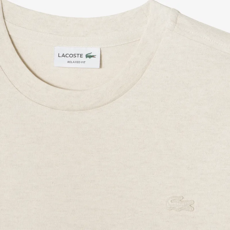 LACOSTE T Shirts Men Beige-1