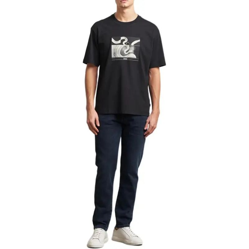Boss Snake print T shirt-2