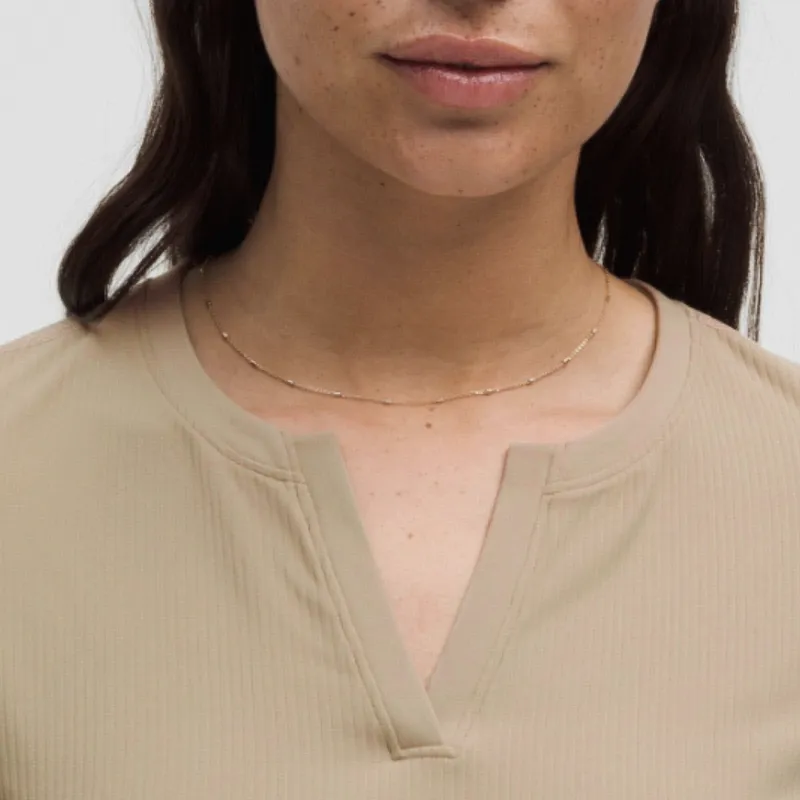 Lululemon Ribbed Nulu T Shirt Women's Sheer Oak-4
