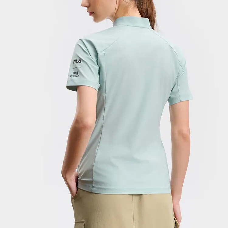FILA x BBC EARTH T Shirt Women's Mysterious Blue-4
