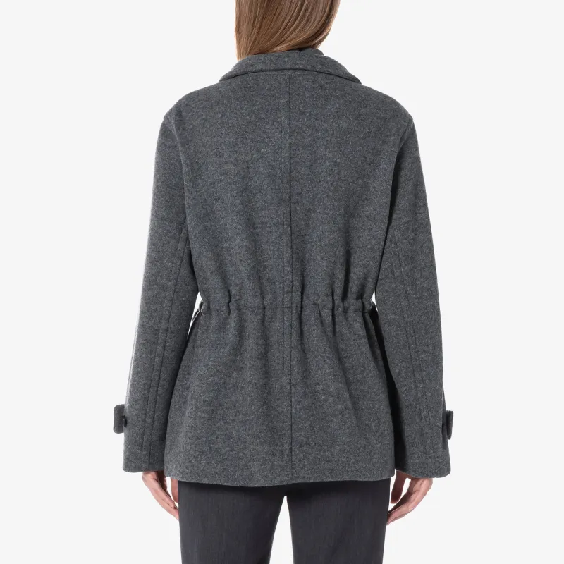 LACOSTE Velvet feel Coat Women's Gray-3