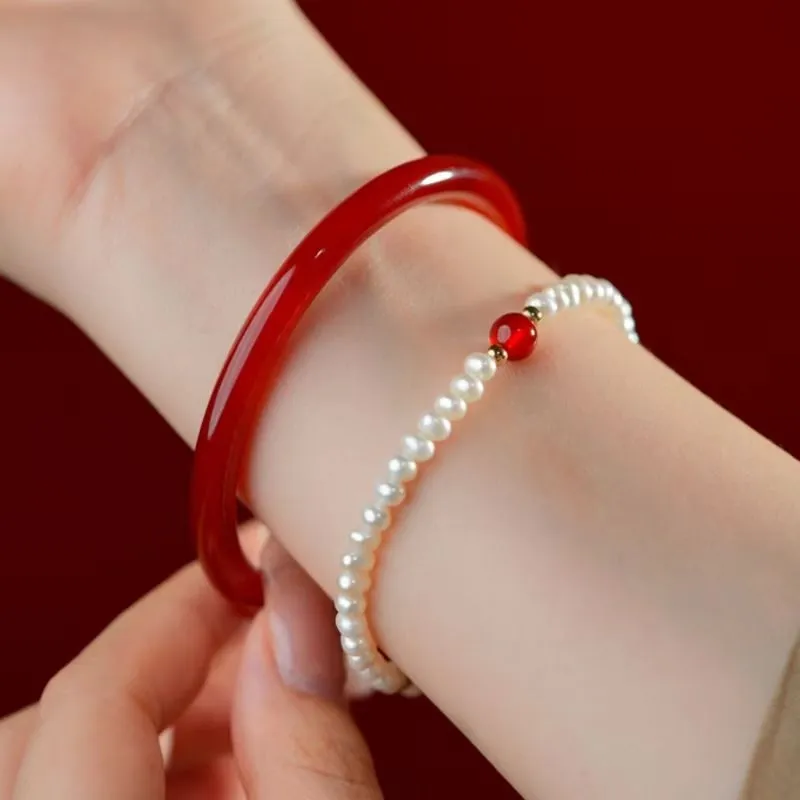 JUNWEN Chalcedony Bangles Women's-3