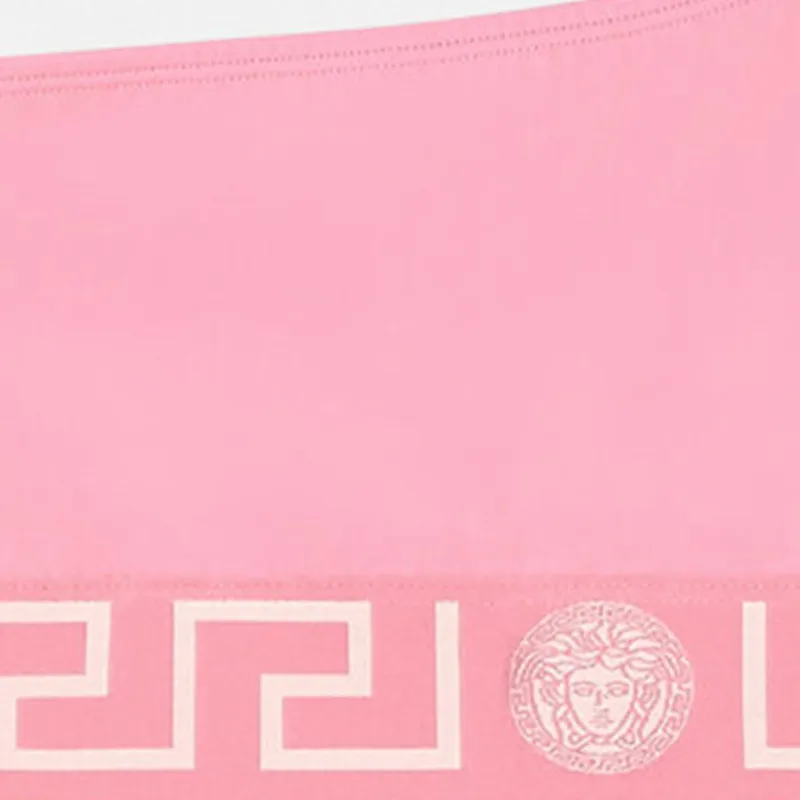 VERSACE Greca Border One shoulder Bikini Top-2