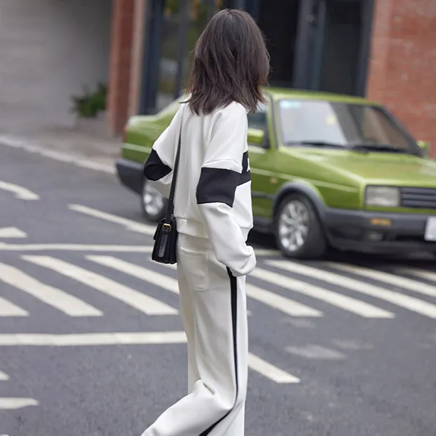 Demana Sweatshirt Set Women's White-1