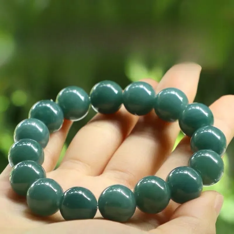 Yufujin Glutinous Jade Jadeite Bracelets Men's-3