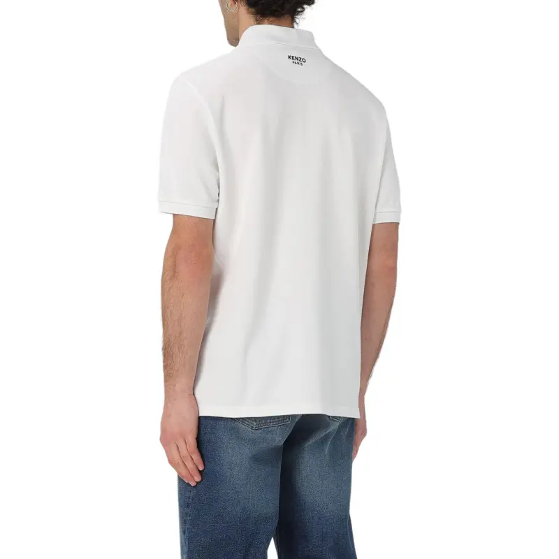 KENZO Floral Embroidered Short Sleeved Polo Shirt-3