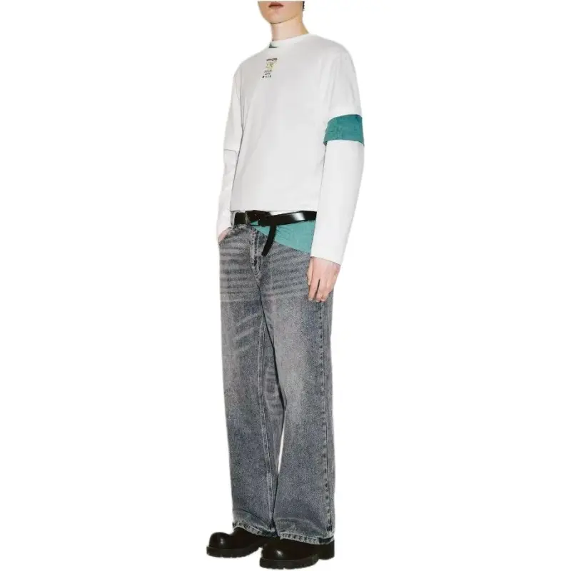 URBAN REVIVO Jeans Men's Dark Gray Blue-2
