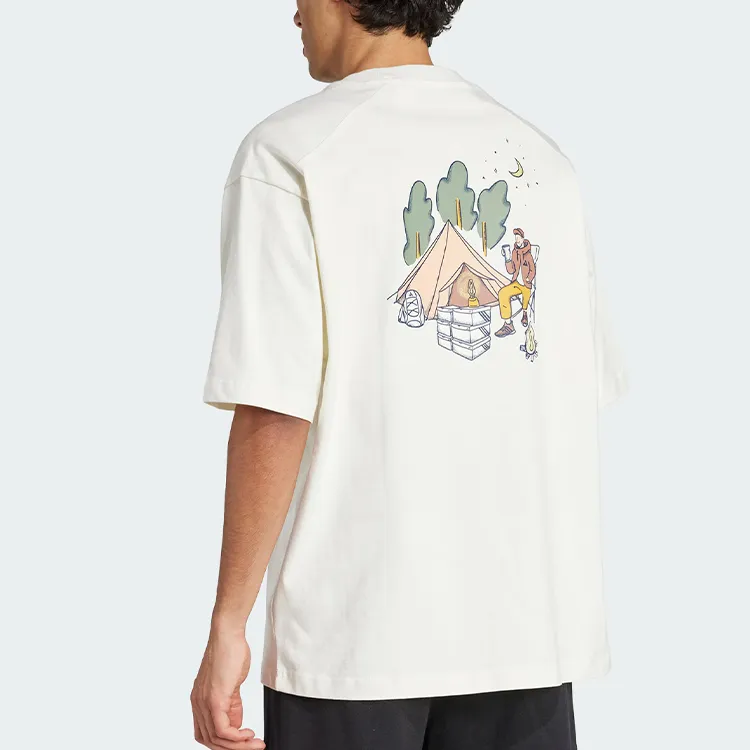 Adidas Sportswear T Shirt Men's White Marble-2