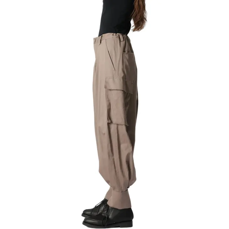 Yohji Yamamoto Cargo Pants Women's Mocha-5