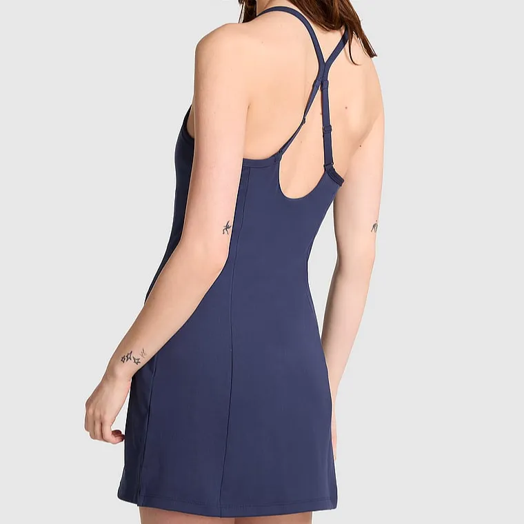 Victoria's Secret PINK ULTIMATE ACTIVE DRESS / Midnight Navy Slip Dress Women's Midnight Marine Blue-2