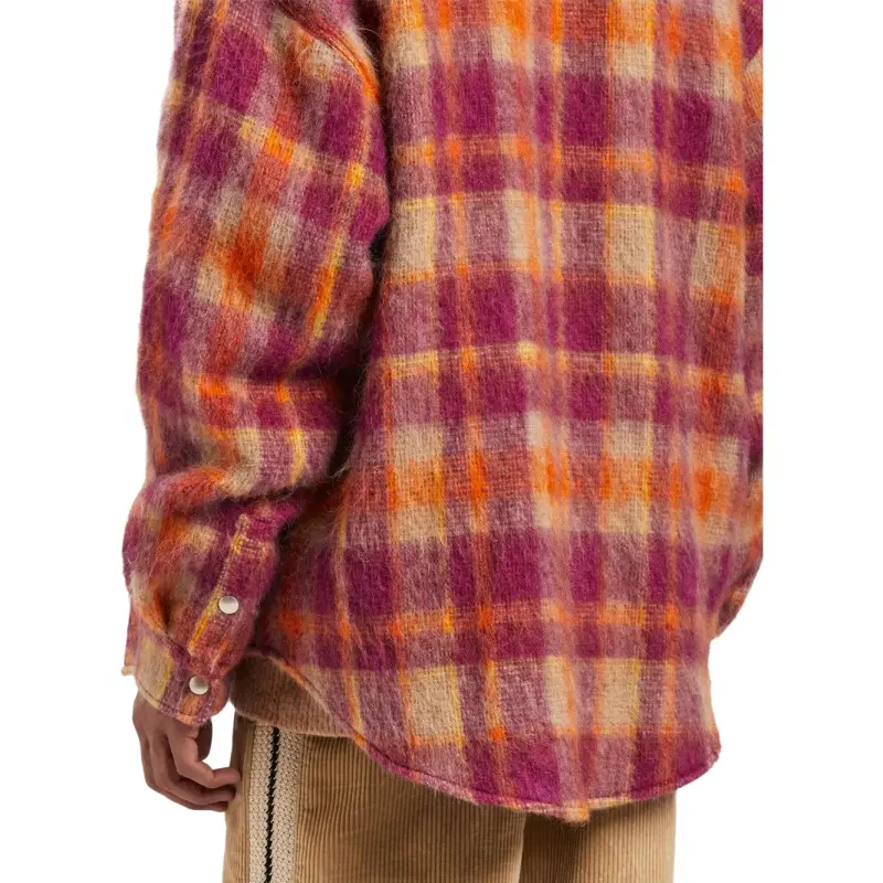 PALM ANGELS Plaid Print Shirt Jacket-5