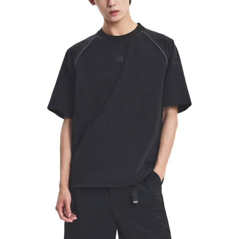 MLB Basic New York YankeesGofcore T Shirt Unisex Black-4