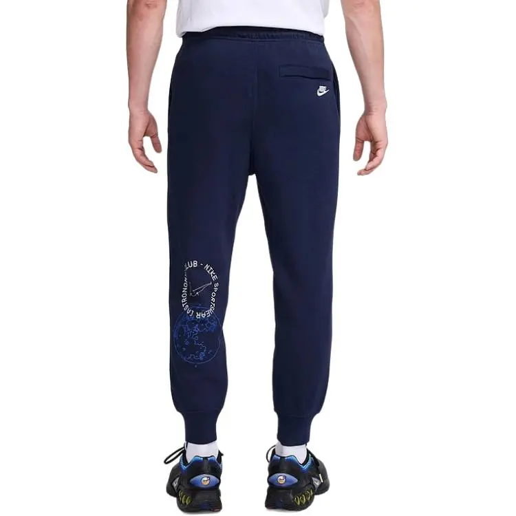 Nike Knitted Sweatpants Men's Marine Blue-1