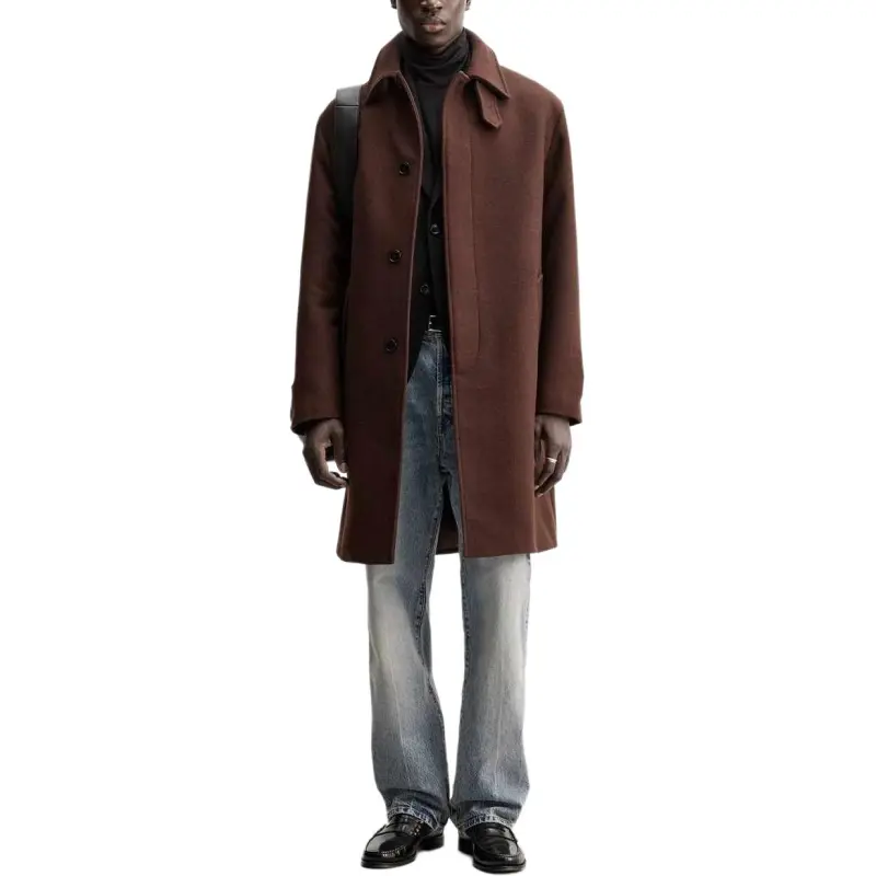 ZARA Coats Men Chocolate-2