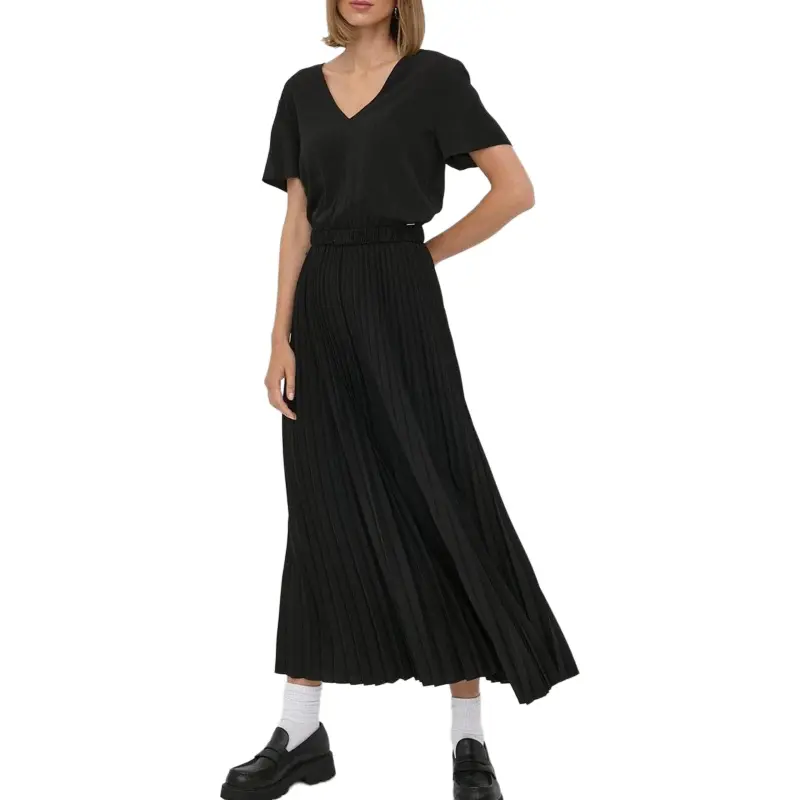 ARMANI EXCHANGE Short Sleeved Dresses Women's Black-2